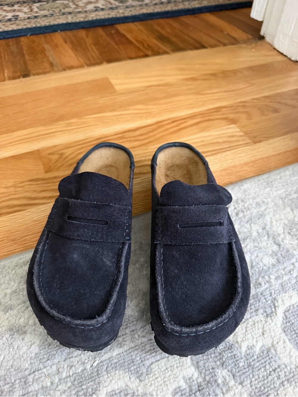 Birkenstock Naples Wrapped Suede Clogs